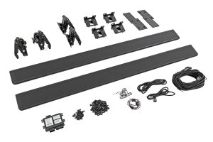 Jeep Gladiator JT Power Running Boards - Rough Country - 6-Inch All-Season Aluminum Boards - '20-'26